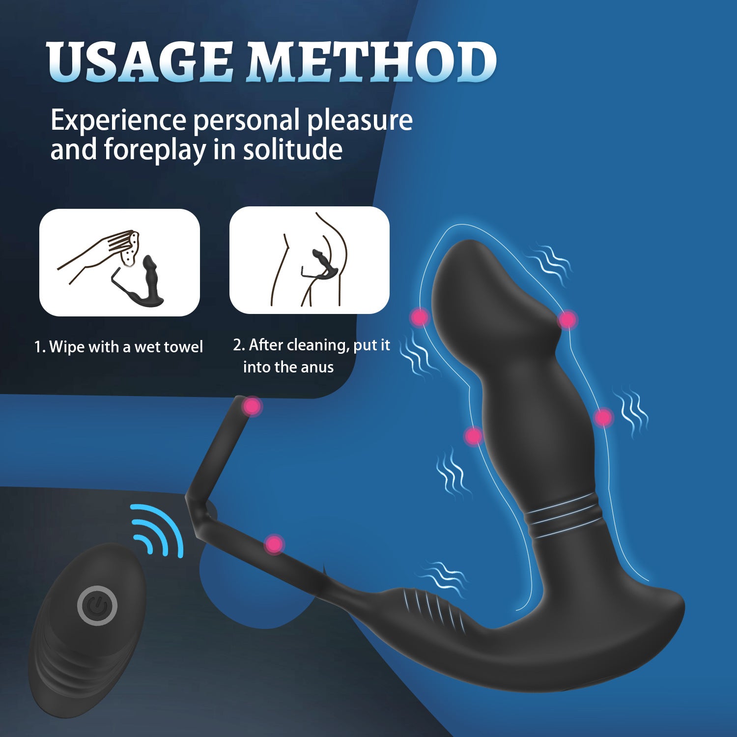 Prostate Massager | APP & Remote Control | Finger-Grip Design