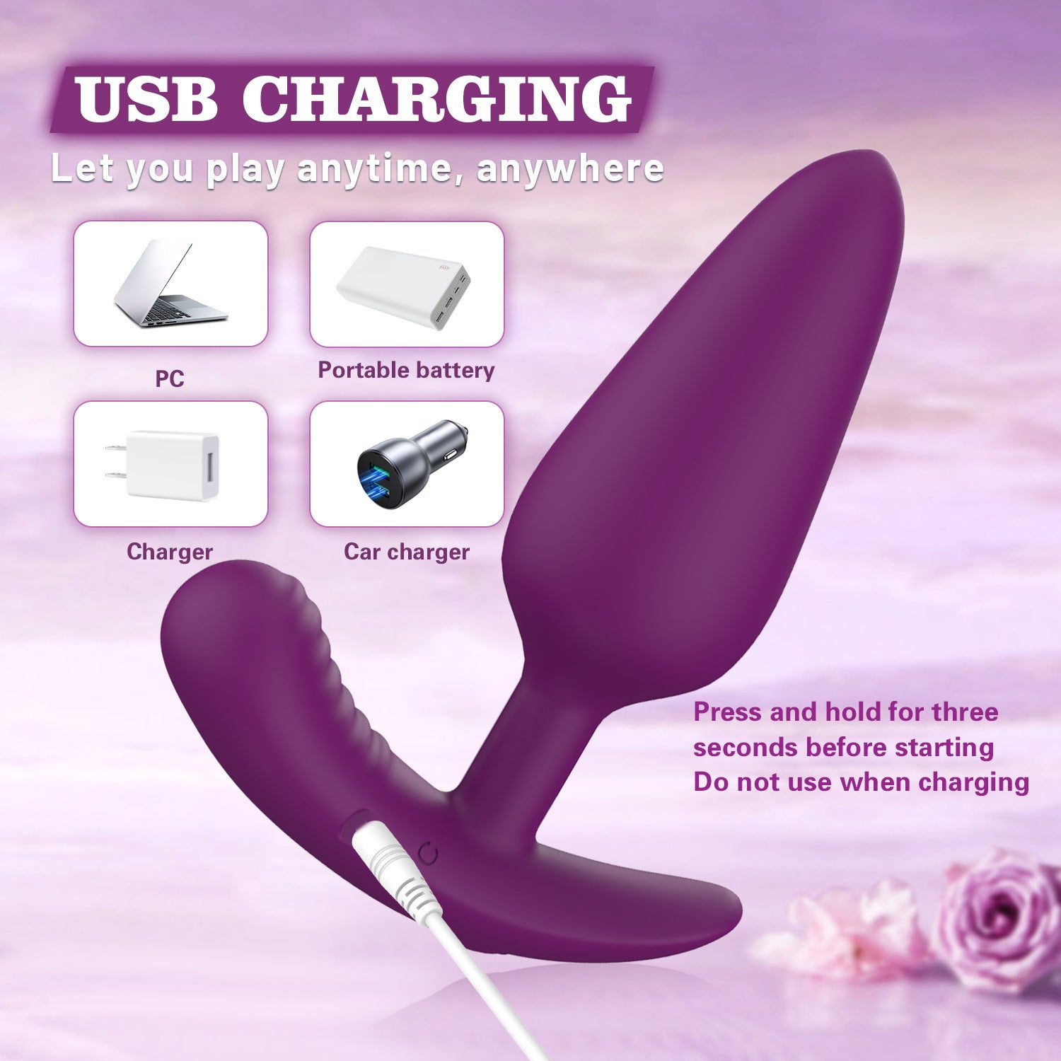 Anal Plug Dilator | Wireless Remote Control | Wearable Outdoor BDSM
