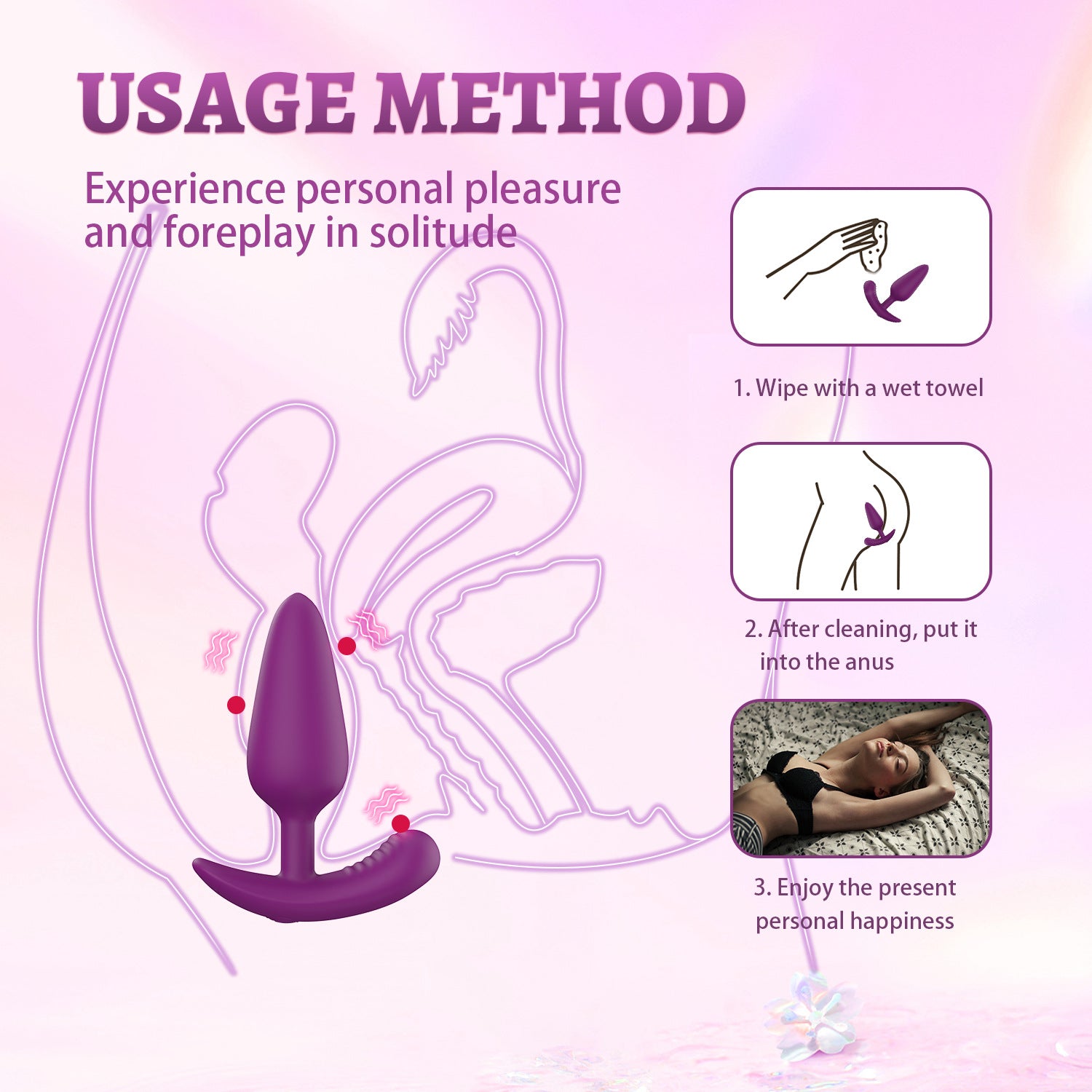Anal Plug Dilator | Wireless Remote Control | Wearable Outdoor BDSM