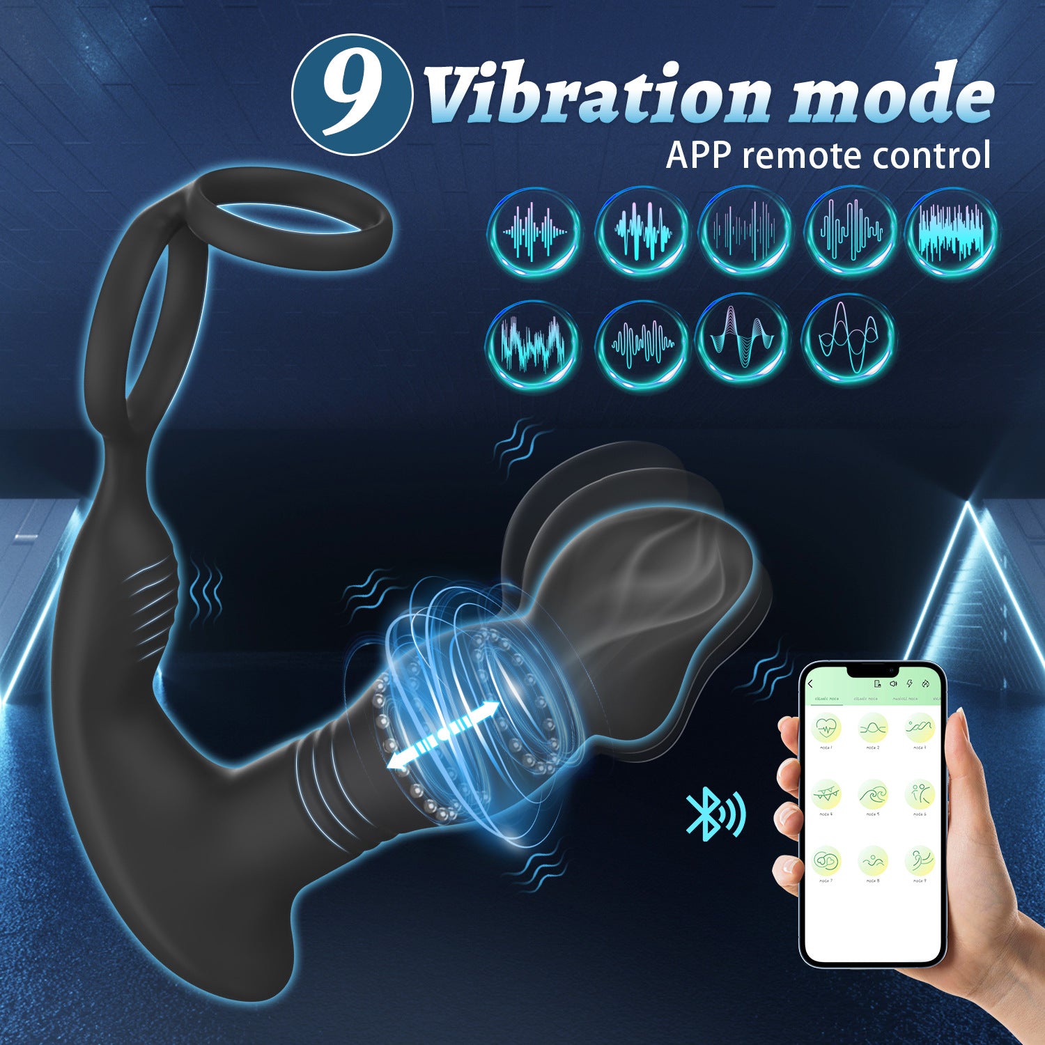 Prostate Massager | APP & Remote Control | Finger-Grip Design