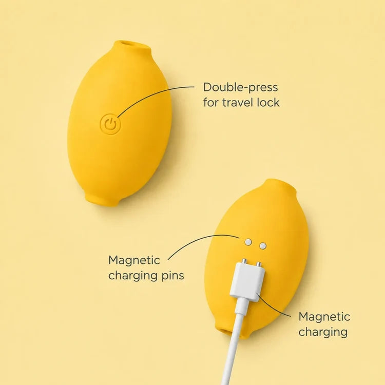 Lemon Air Pulse Clitoral Massager | 12 Intensities & Patterns