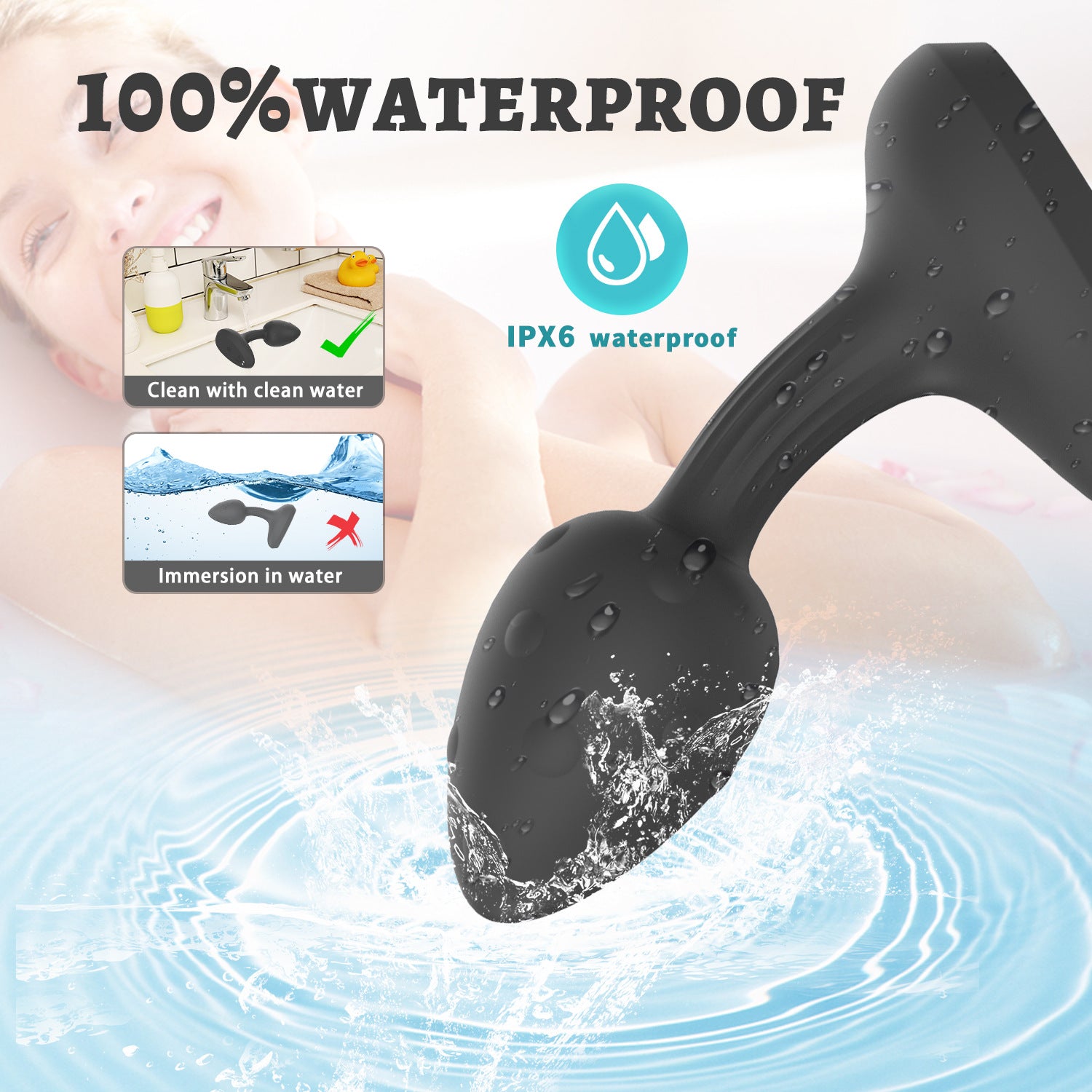 Vibrating Anal Plug | APP & Remote Control | Liquid-Coated Rechargeable