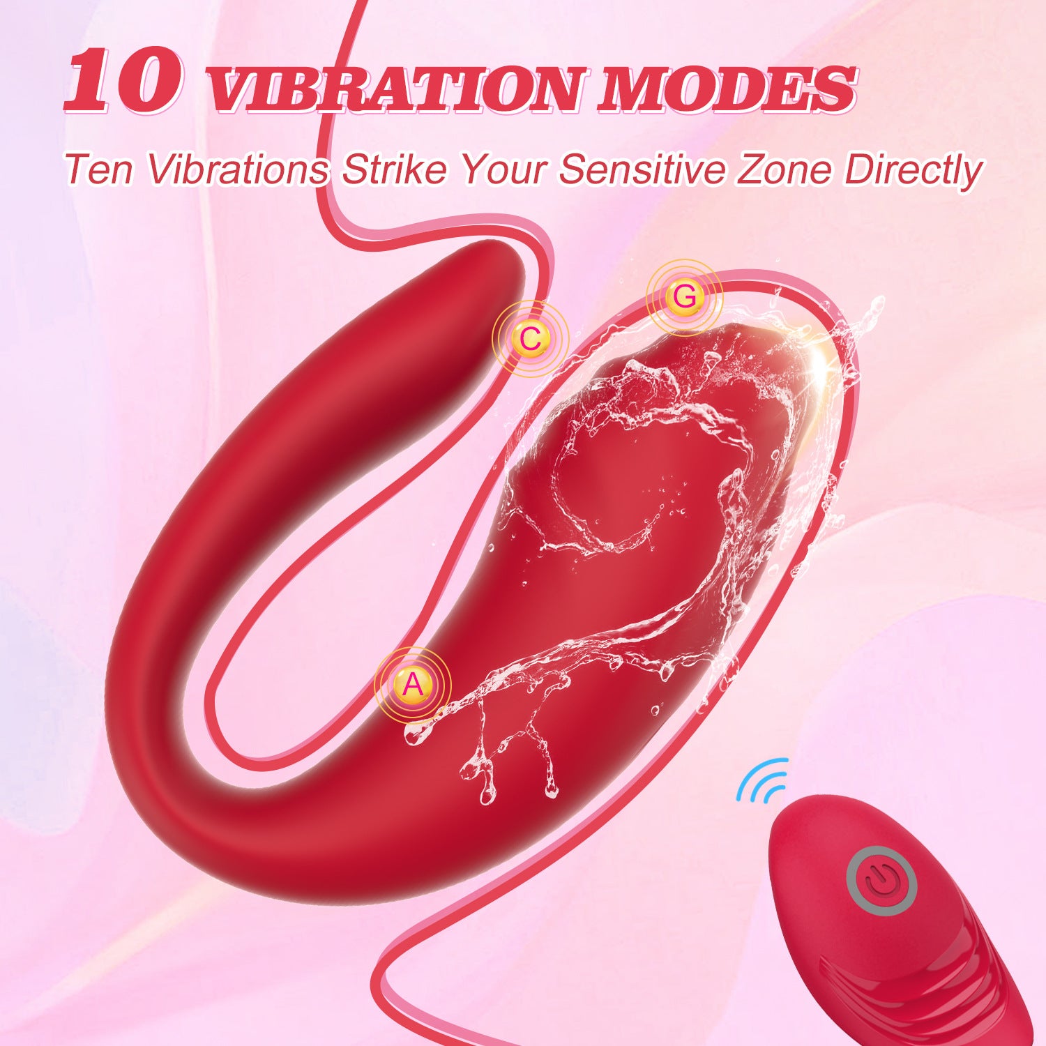 U-Shape G-spot Vibrator | APP & Remote Control | Couples