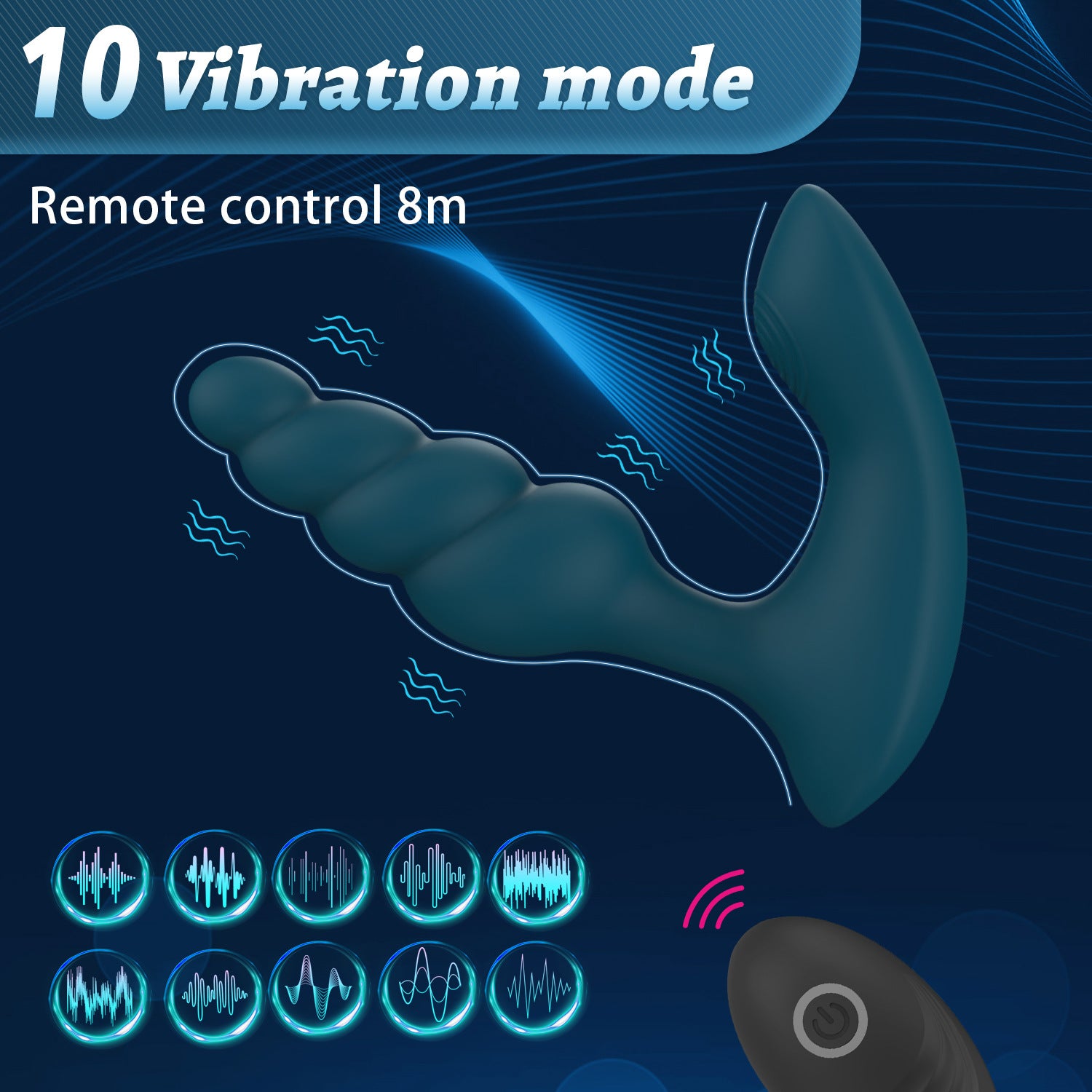 Prostate Massager Anal Plug | Remote Control | Multi-Frequency
