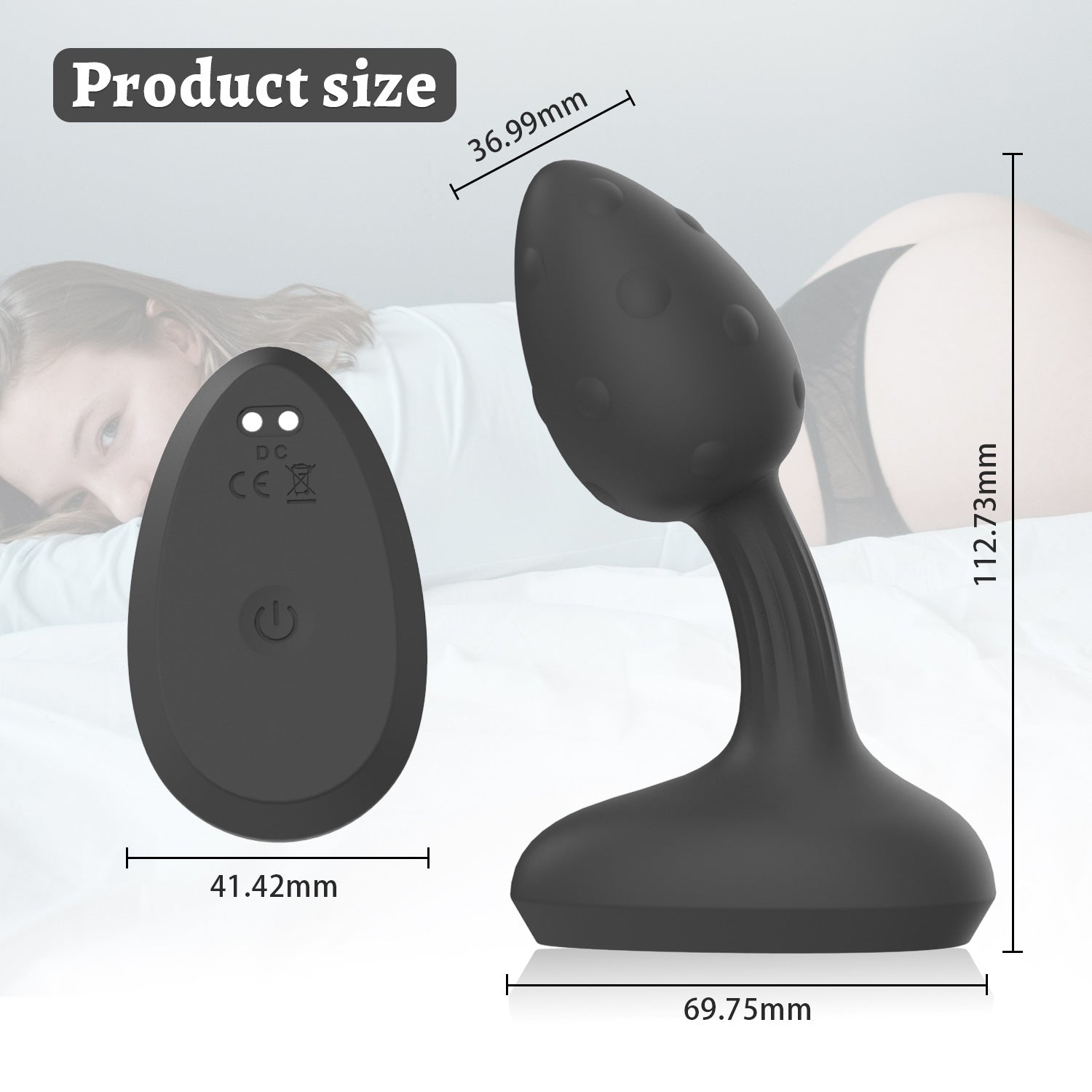 Vibrating Anal Plug | APP & Remote Control | Liquid-Coated Rechargeable