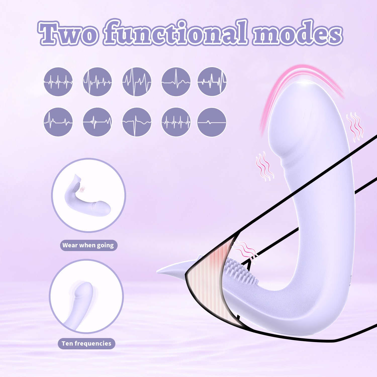 Wearable Panty Vibrator | APP & Remote Control | Insertable Dildo