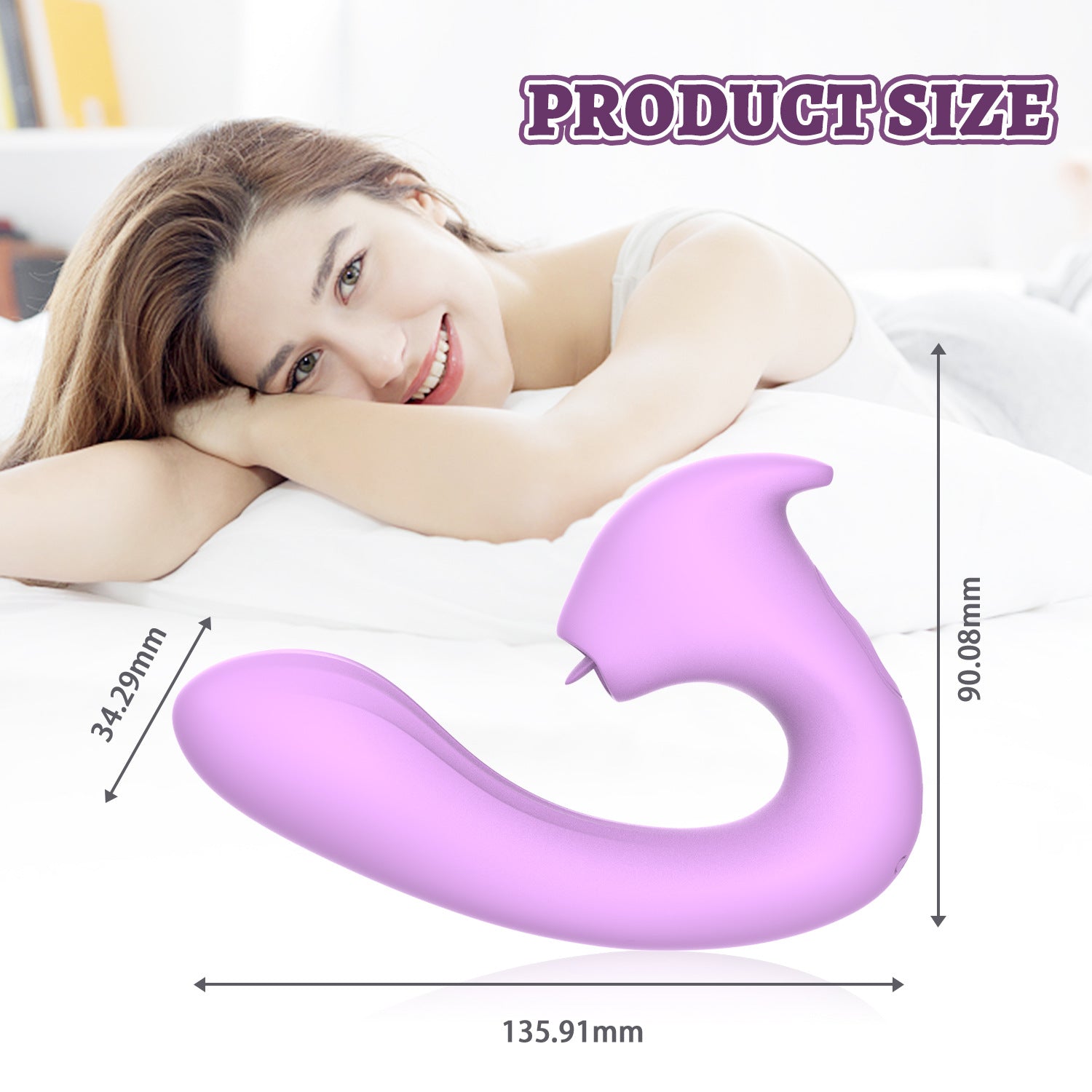 Tongue Licking Clitoral Vibrator | APP & Remote Control | Long-Distance
