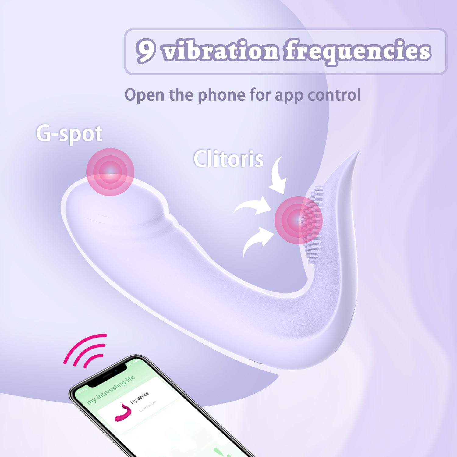 Wearable Panty Vibrator | APP & Remote Control | Insertable Dildo