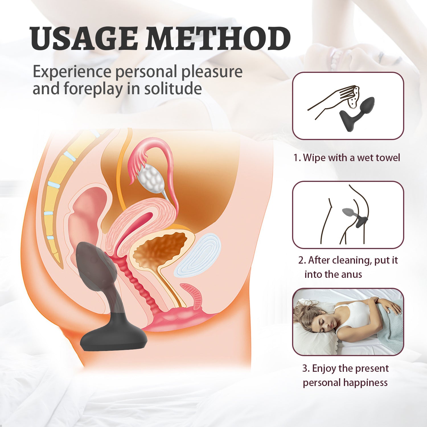 Vibrating Anal Plug | APP & Remote Control | Liquid-Coated Rechargeable