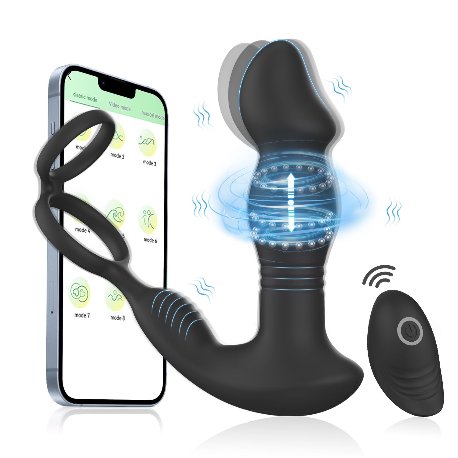 Prostate Massager | APP & Remote Control | Finger-Grip Design