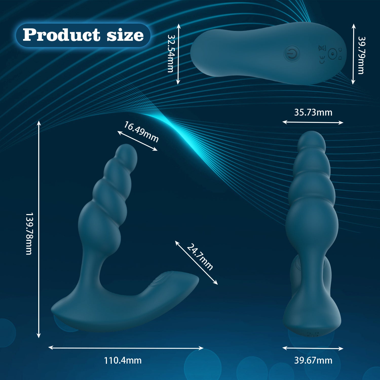 Prostate Massager Anal Plug | Remote Control | Multi-Frequency