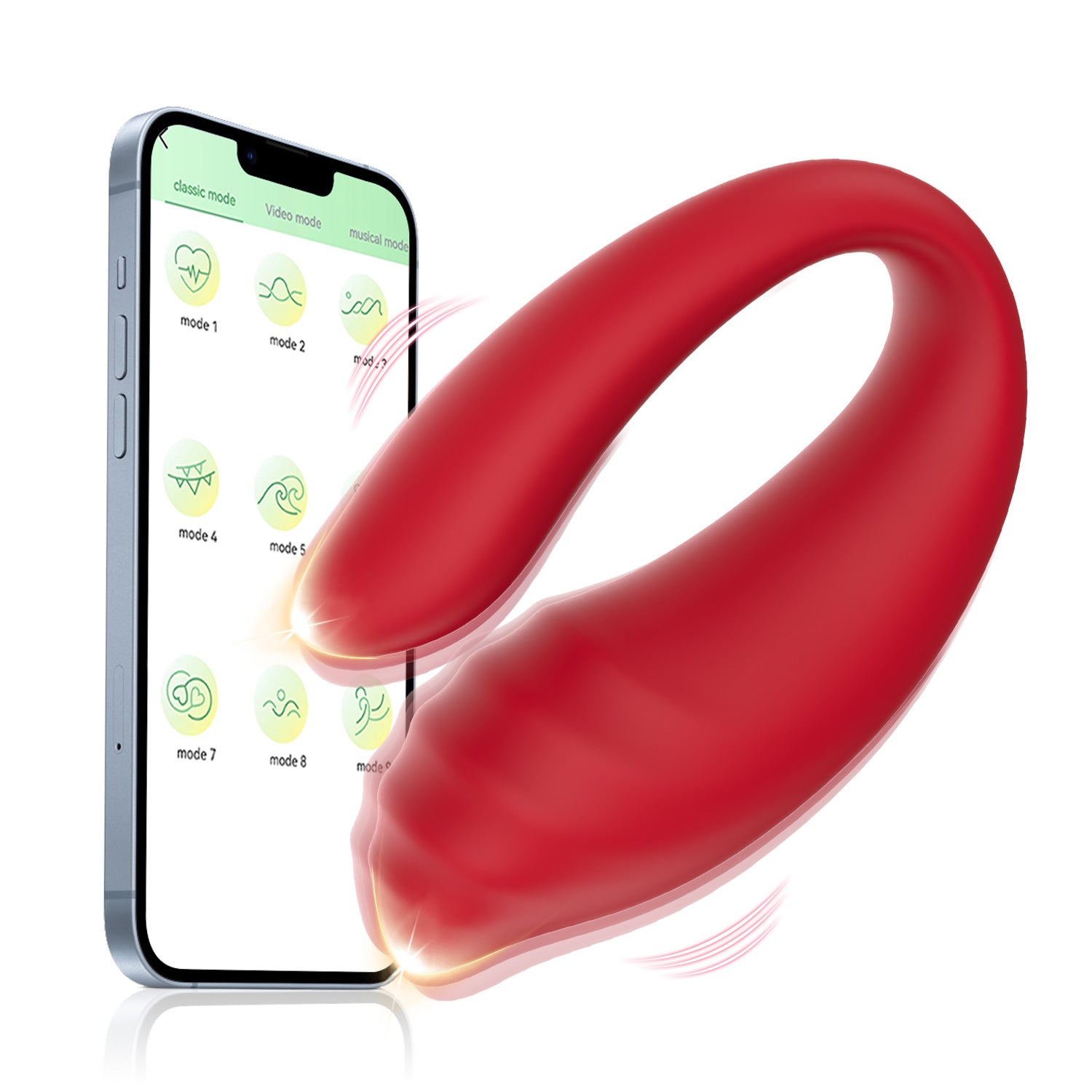 U-Shape G-spot Vibrator | APP & Remote Control | Couples