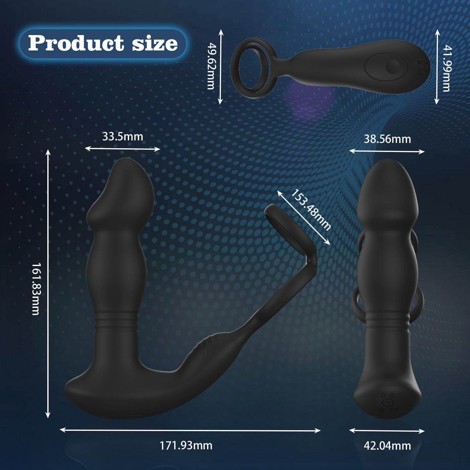 Prostate Massager | APP & Remote Control | Finger-Grip Design