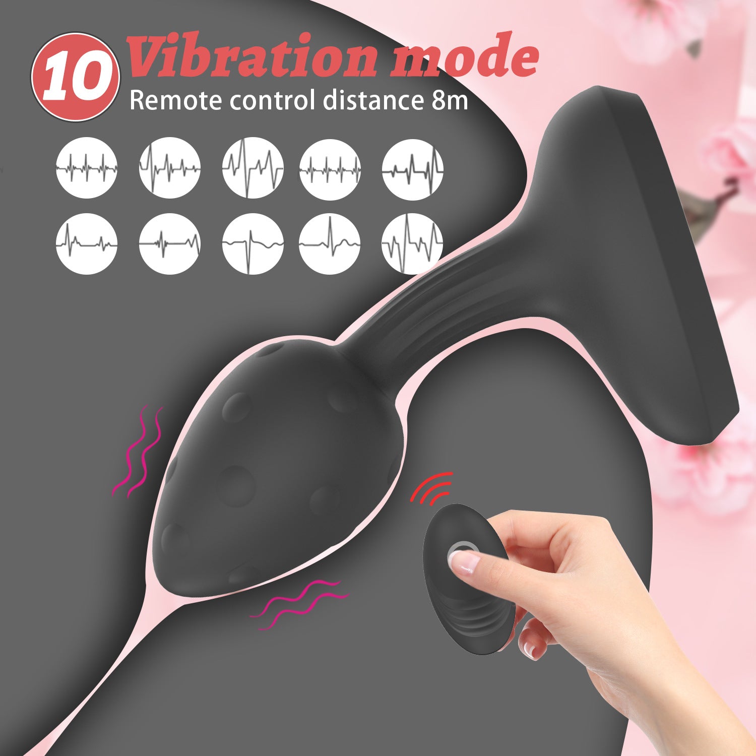 Vibrating Anal Plug | APP & Remote Control | Liquid-Coated Rechargeable