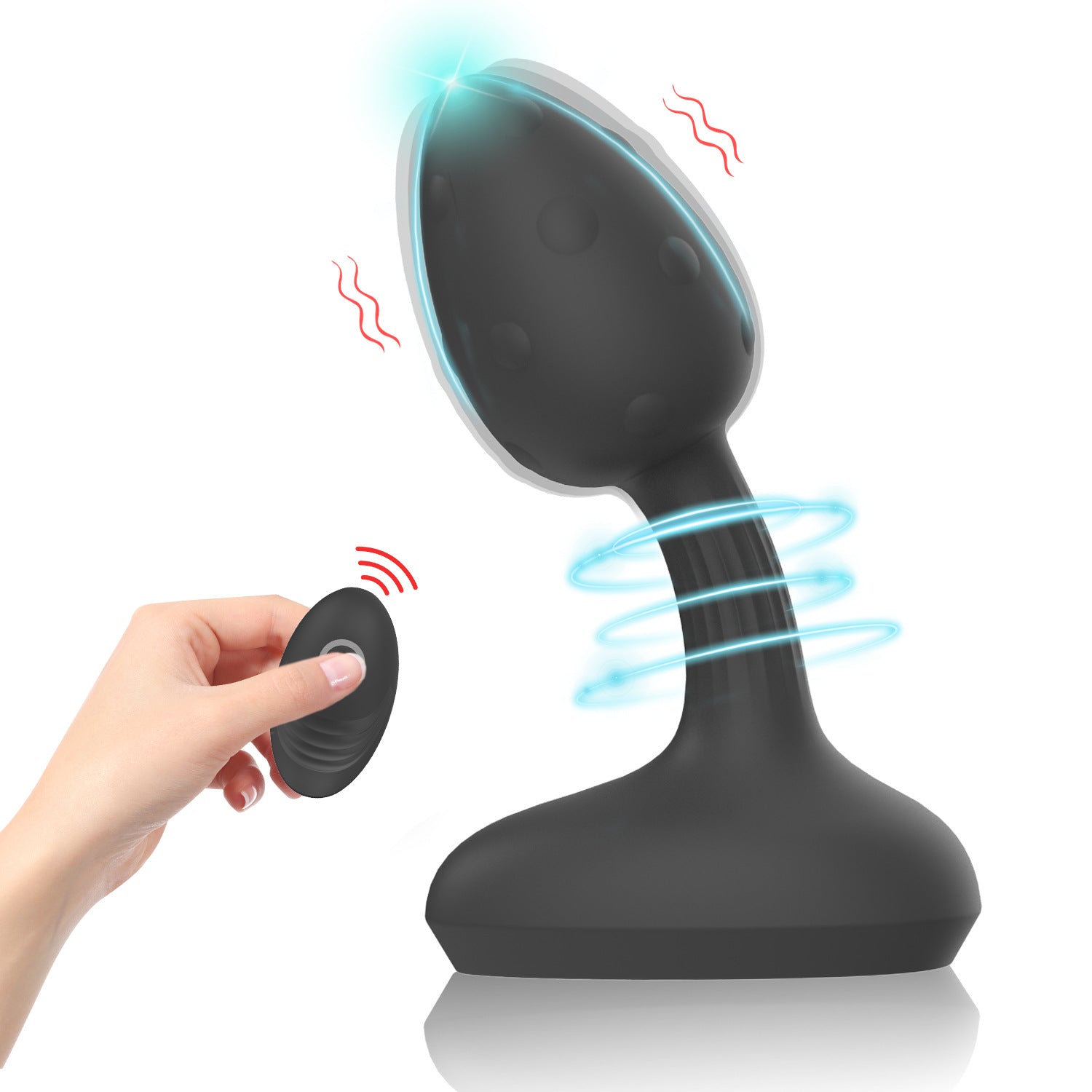 Vibrating Anal Plug | APP & Remote Control | Liquid-Coated Rechargeable